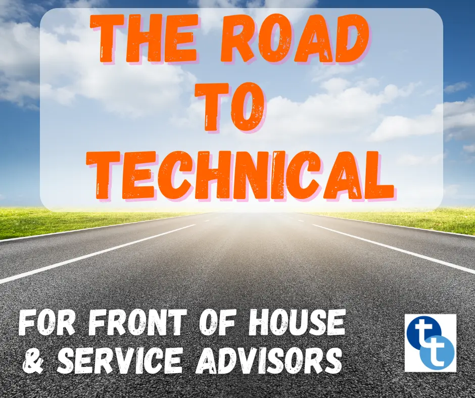 Road to Technical Service Advisor Training